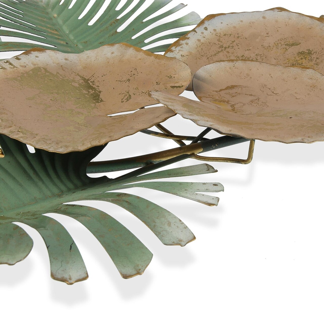 Decoratiune de perete Tropical Leaves, Versa, 88.9x48.3 cm, metal - 2 | YEO