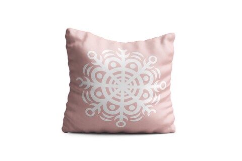 Perna decorativa snowflake, oyo kids, 43x43 cm, poliester, multicolor