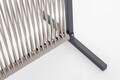 Paravan despartitor pentru gradina/terasa Paxson, Bizzotto, 120 x 30 x 180 cm, aluminiu/tesatura olefin, gri carbune
