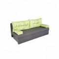 Canapea extensibila Alfi Grey 192x80x77 cm cu lada de depozitare, Jasmine Flower