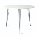 Masa, Comforty, Sandalf 801CMY2930, 90 x 75 x 90 cm, pal melaminat, alb lucios