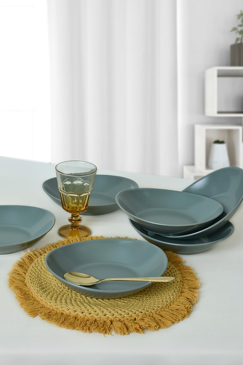 Set farfurii, Keramika, 275KRM2216, Ceramica , Nu absoarbe apa, Verde Mat