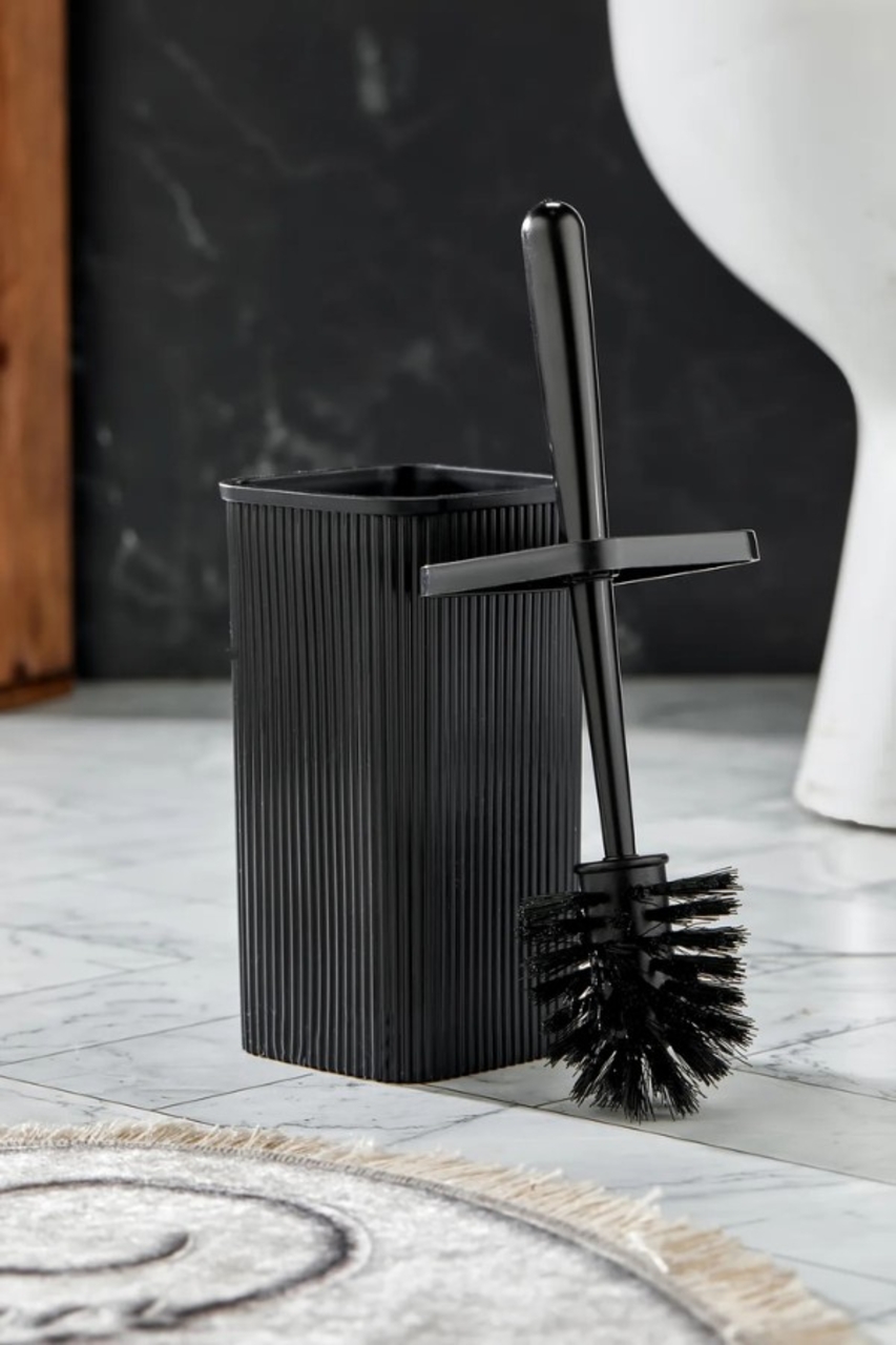 Perie de toaleta, L'essentiel Maison, PZR-051, 17.5x7 cm, Negru - view 4