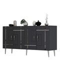 Consola, Olivia, Line KB150, Antracit / Argintiu