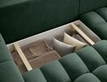 Coltar extensibil dreapta 4 locuri ELTAP, Bon-35, Bonett, 250x175x92 cm, lemn/poliester, verde inchis