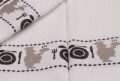 Set 6 prosoape Bordürlü Beyaz Ascit, Saheser, 30 x 50 cm, 100% bumbac, alb