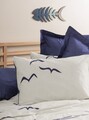 Lenjerie de pat dubla, Larum - Dark Blue, Cotton Box, Bumbac Ranforce