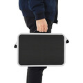 Scara pliabila cu o treapta / treapta inaltatoare, Vasagle, 40x29x5.5 cm, max 150 kg, otel/plastic, alb