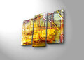 Set 3 tablouri decorative, 3PATK-94, Canvas, 20 x 39 cm, 2 piese, Multicolor