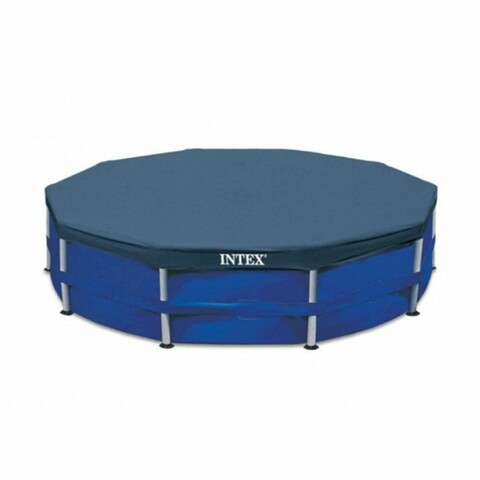 Husa pentru piscina Intex Metal Frame, Ø366 cm, PVC, albastru