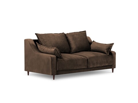 Canapea, Freesia, Mazzini Sofas, 2 locuri, 150x94x90 cm, catifea, maro