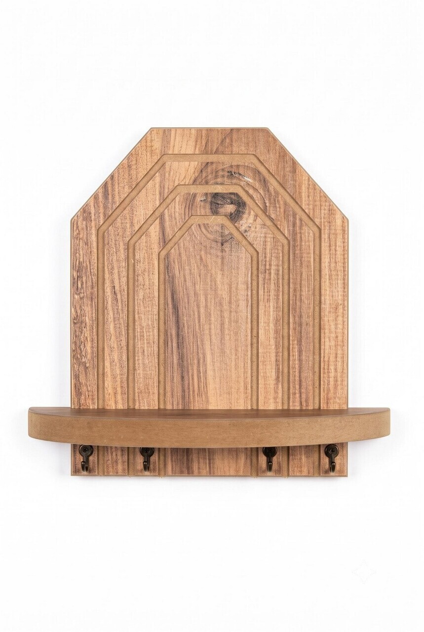 Raft de perete, Hanah Home, Artmtkwll10-Oak, MDF, Stejar — imaginea 5