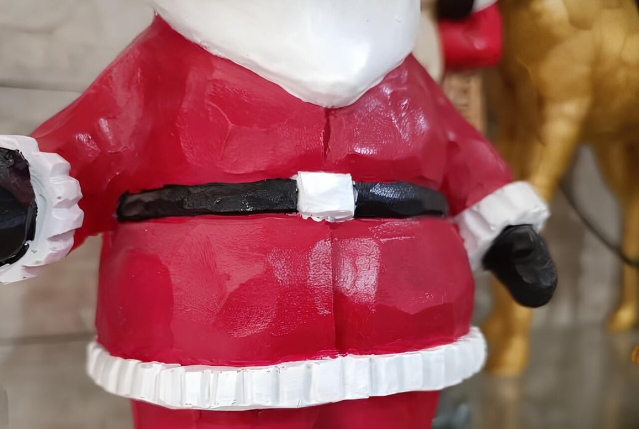 Decoratiune, CY0673, 15x15x25 cm, Poliester, Rosu