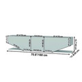 Comoda TV, Retricy, Inci, 180x30x45 cm, PAL, Negru