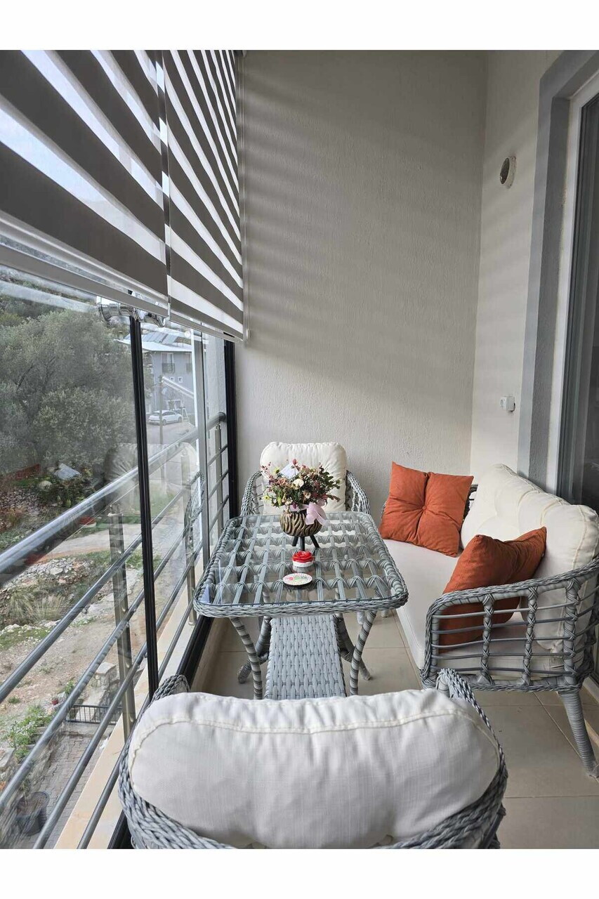 Set mobilier de gradina, Hanah Home, Manolya, ALUMINIU, Bej - view 6