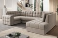Coltar extensibil dreapta 5 locuri ELTAP, RT-18SO, Blewett, 299x198x82 cm, lemn/poliester, bej inchis