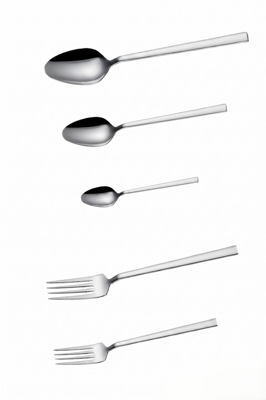 Set tacamuri, Hermia, 311MBL1704, Inox, Furculiță de masă: 20,2 x 1,4 cm (6 bucăți), Argintiu - view 3