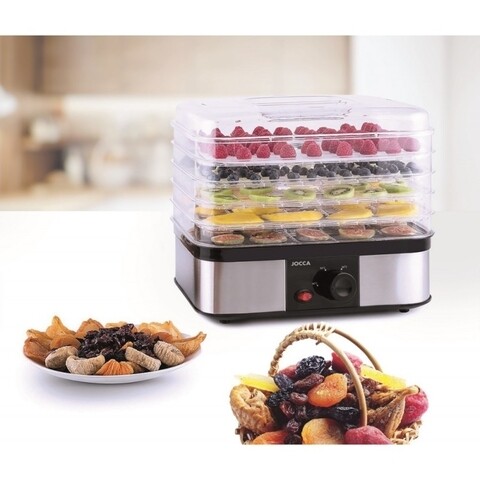 Aparat pentru deshidratat fructe Jocca, 250W, 33.4x26.3x28.7 cm