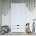 Dulap pentru haine, Miwood, 90 cm 1600-016, Alb