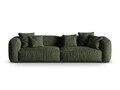 Canapea modulara 4 locuri, Martina-120, Micadoni Home, 320x106x75 cm, catifea, verde