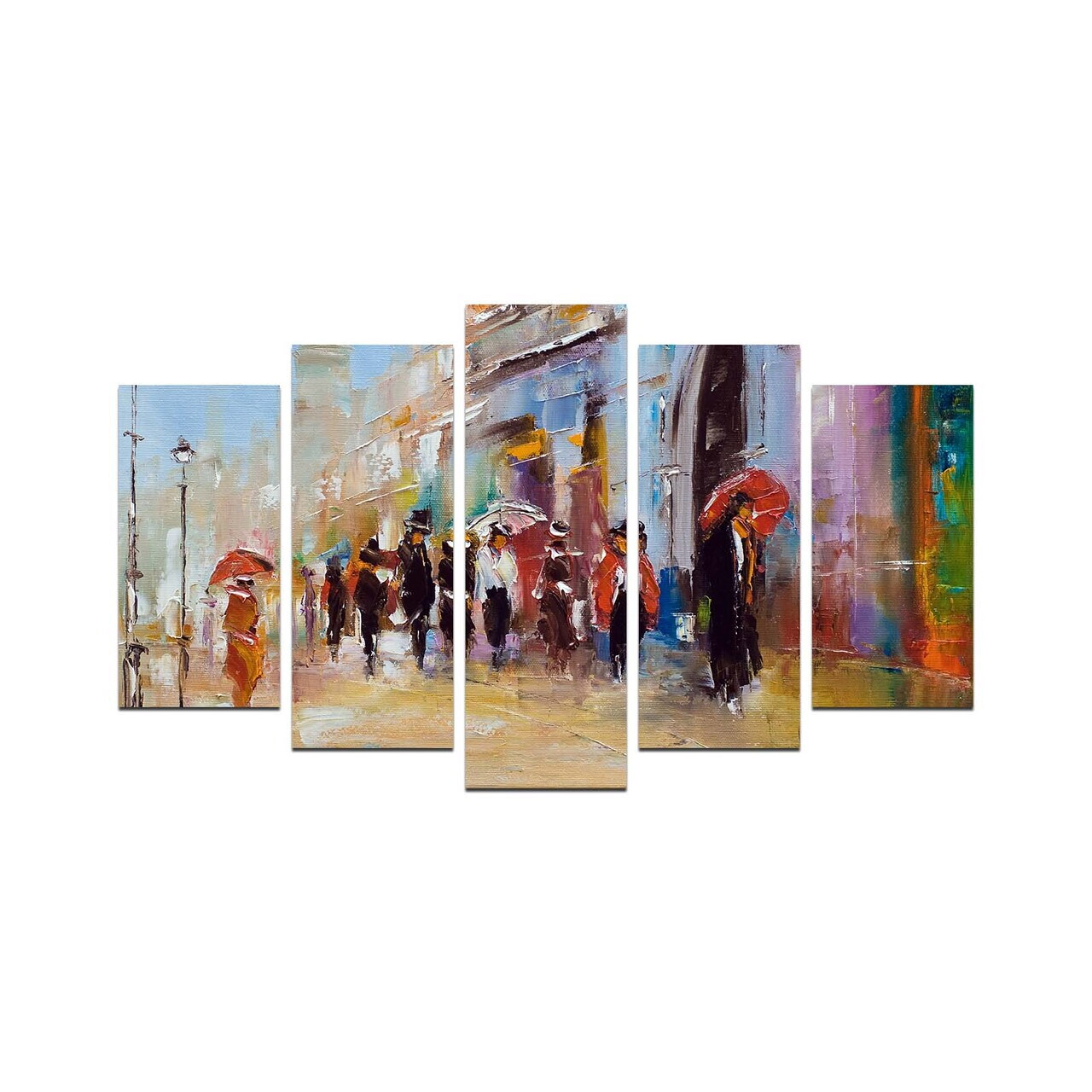 Tablou decorativ MDF, 5M-7, 20 x 60 cm, Multicolor — imaginea 2