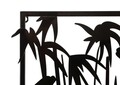 Decoratiune de perete Bamboo, Mauro Ferretti, 58x80 cm, fier/MDF, negru/maro