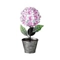 Lampa de gradina Flower, Lumineo, 18x14.5x34 cm, 36 led-uri, roz