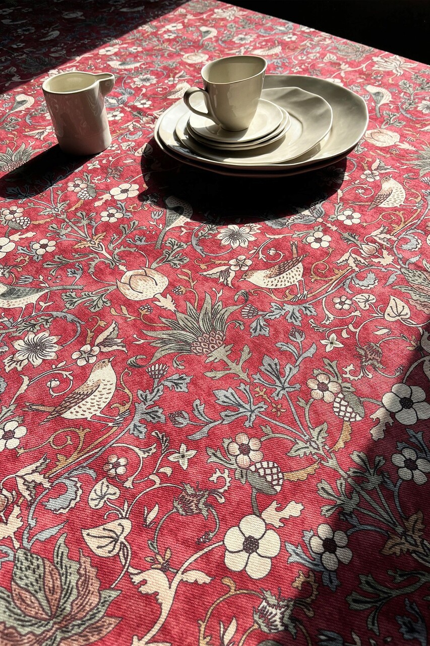 Fata de masa, SX - Kitchen, 626SRT1115, Poliester , Dimensiune: 135 x 200 cm (1 bucată), Rosu claret