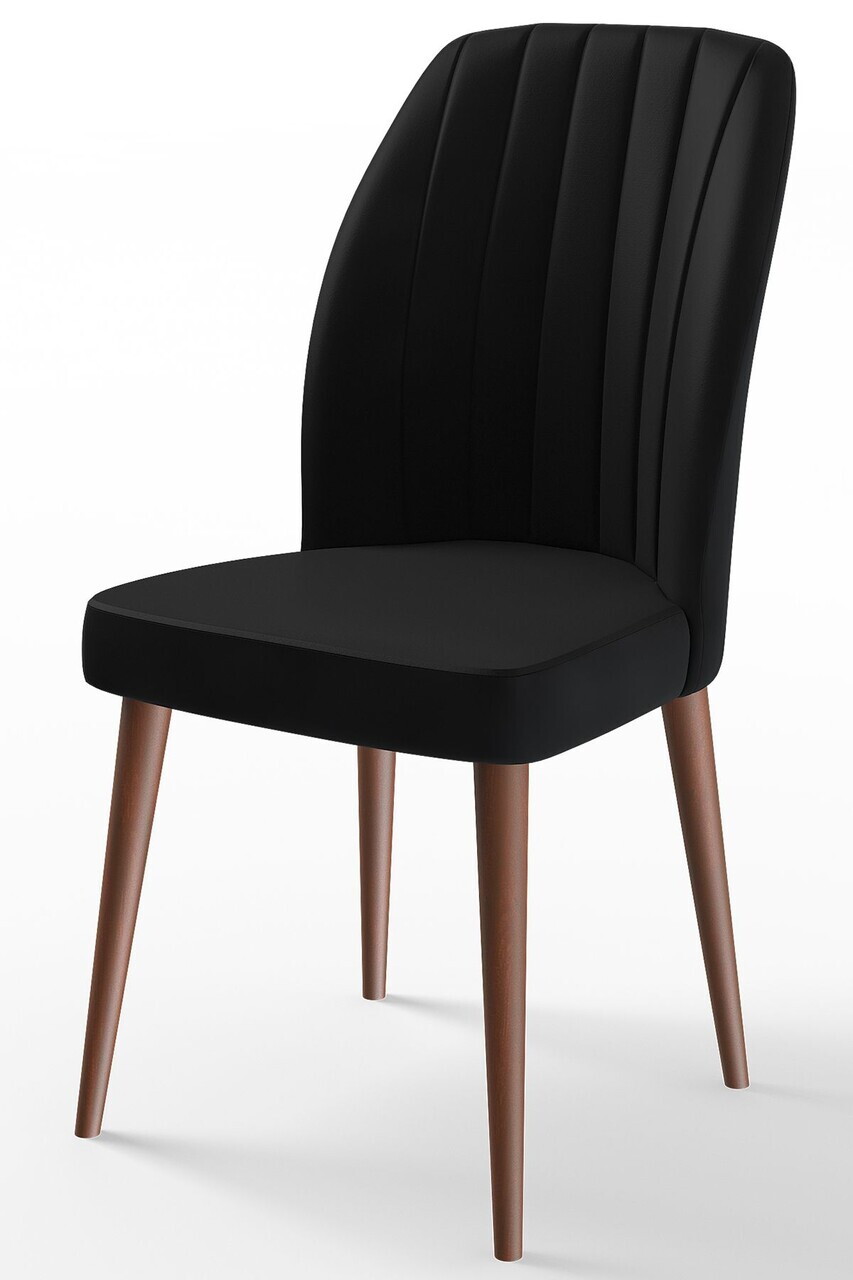 Set scaune 6 piese, Hanah Home, Etra, Nuc negru — imaginea 2