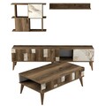 Mobilier living, Hommy Craft, Madrid, pal melaminat, alb/nuc