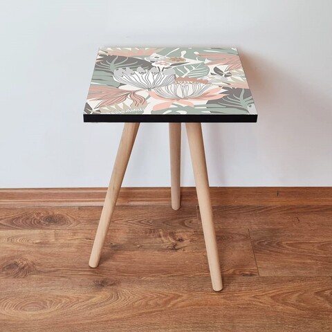 Masuta, Leona, Shp212, 35x42x35 cm, Somon / Verde / Alb / Gri