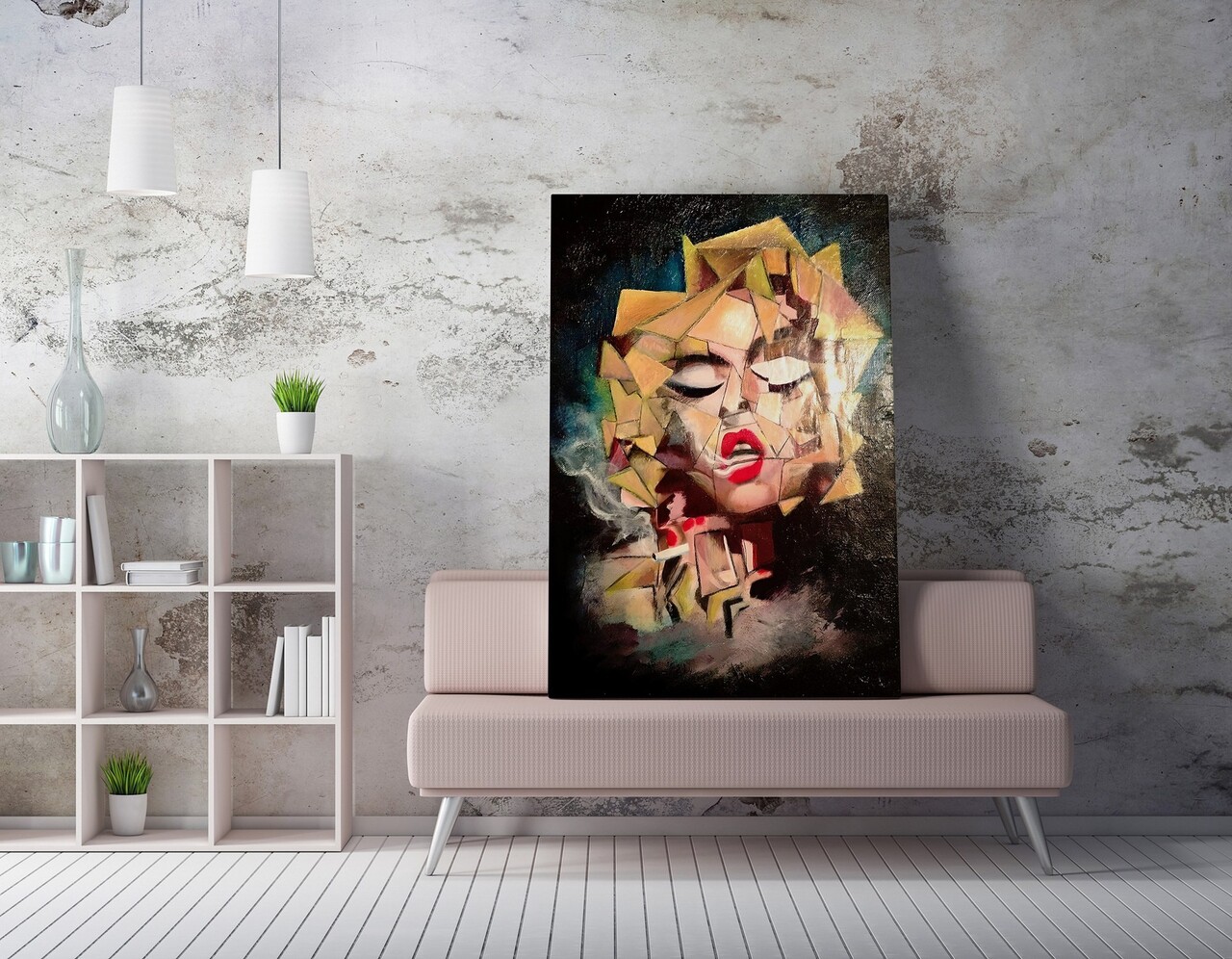 Tablou decorativ, WY322 (50 x 70), Canvas imprimat, Multicolor - view 2