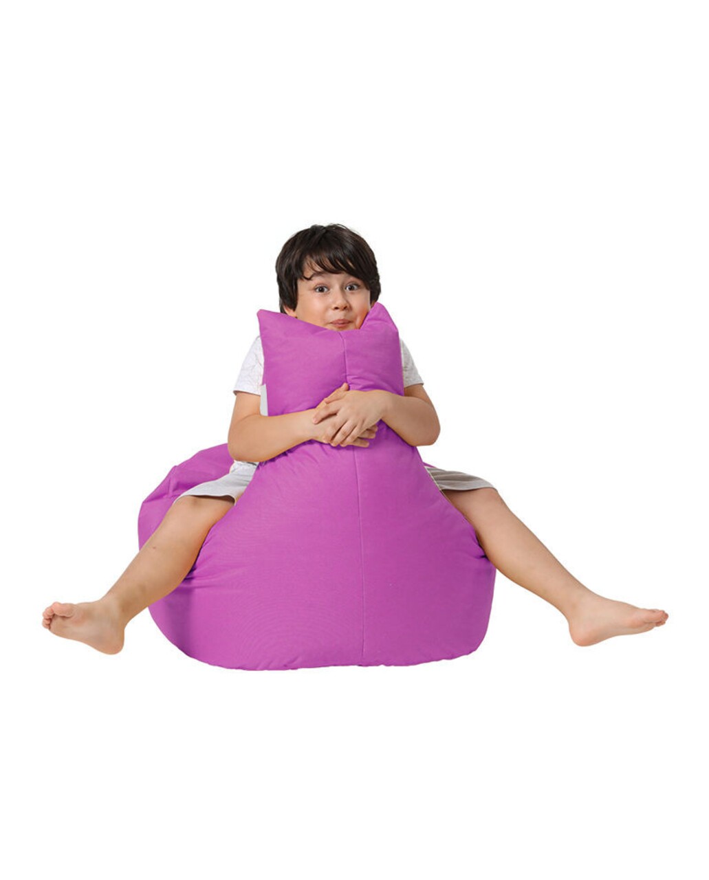 Fotoliu Puf, Bean Bag Baton, Ferndale, 70 X 70 Cm, Poliester Impermeabil, Roz