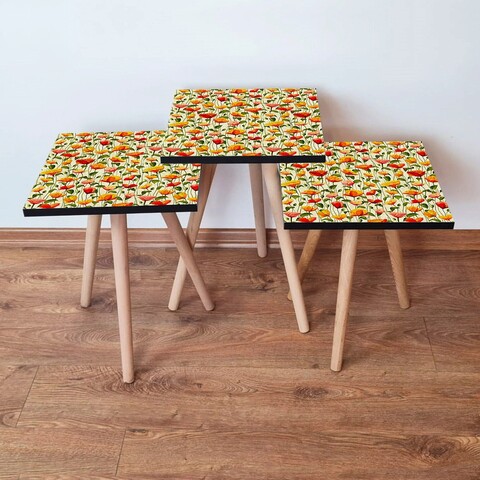 Set masute 3 piese, leona, 3shp248, multicolor