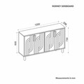 Consola, Odessa, Rodney, 120x73.6x29.6 cm, Travertin