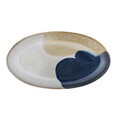 Platou pentru servire, Bloomingville, Jules, 33.5x18.5x3.5 cm, ceramica, albastru