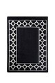 Covor, Bague Black, 200x290 cm, Alb/Negru