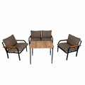 Set mobilier de gradina, Hanah Home, Duru, Bej