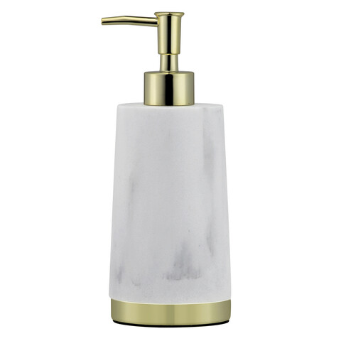 Dozator sapun lichid cu pompa Bianco, Jotta, 8x8x20.5 cm, ceramica, alb