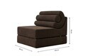 Fotoliu extensibil, Atelier del Sofa, 560ARE5305, Gri inchis