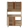 Dulap multifunctional, Locelso, RE7-SK, Stejar / Tigla Roșu