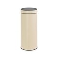 Cos de gunoi, Brabantia, Touch Almond, 115042, 30 L, inox, crem