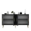 Consola, Olivia, Dome KB150, Antracit / Aur