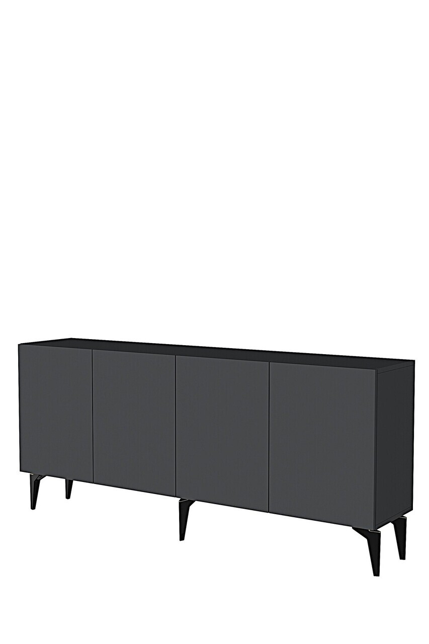 Consola, Hanah Home, Lipa 180, 180x79x32 cm, Antracit — imaginea 4