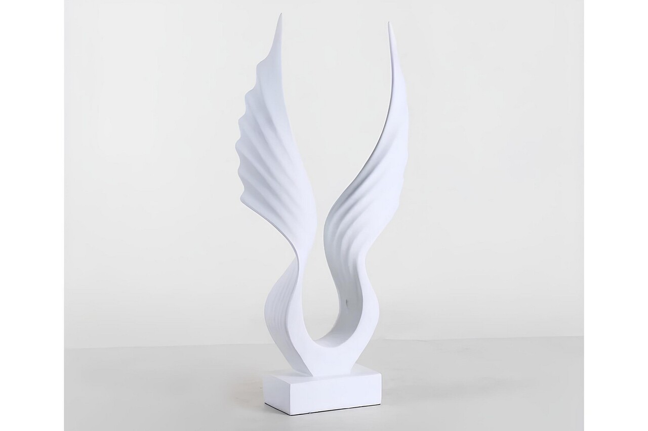 Decoratiune, CY0347, 40x20 cm, Poliester, Alb