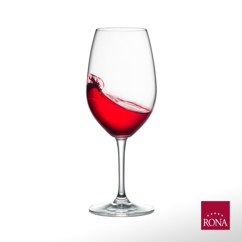 Set 6 pahare pentru vin rosu, Rona, Yarra, 530 ml, sticla, transparent