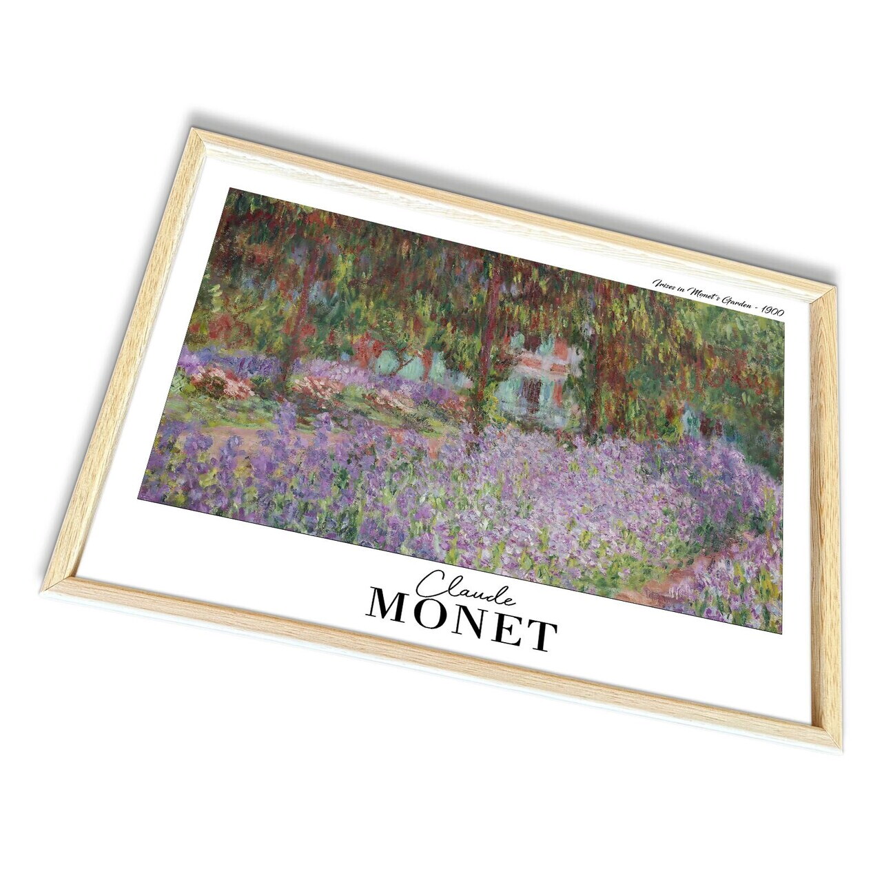 Tablou decorativ, 4262AHSMONET-007, Lemn masiv, Fundal: 100% MDF (Grosime: 2,7 mm), Multicolor - view 4