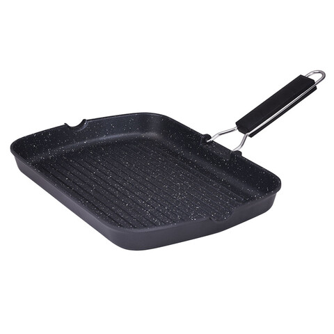 Tigaie grill Hanna, Luigi Ferrero, 34x24 cm, aluminiu turnat
