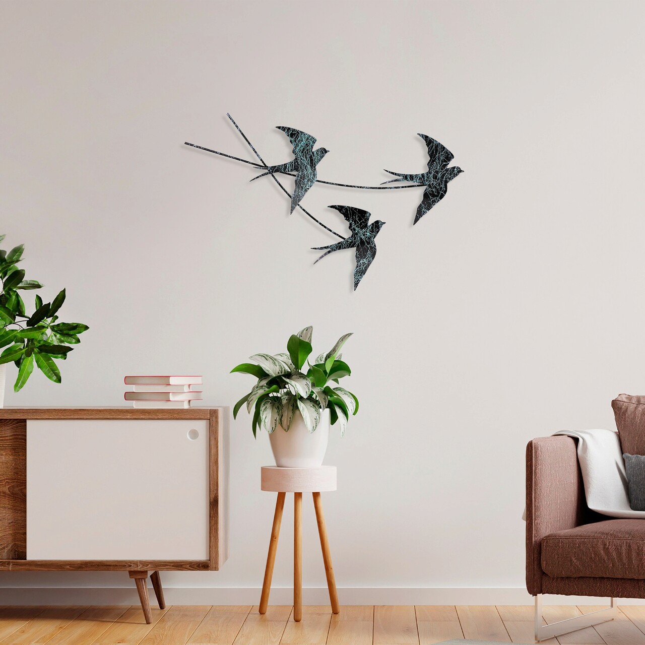 Decoratiune de perete, Wallow 3, Dimensiune: 42 x 70 cm, Multicolor - view 2
