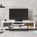 Comoda TV, Zena Home, Asal (150), PAL, Alb/Negru